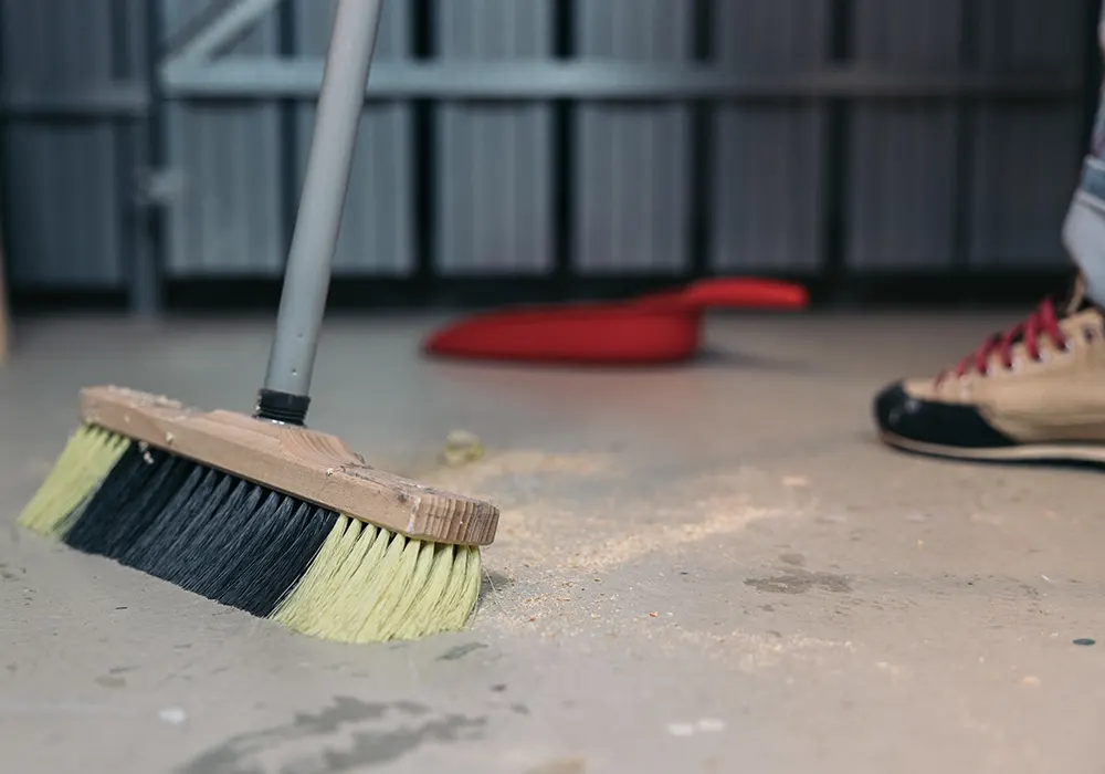 Tyomaan jarjestely ja jatehuolto